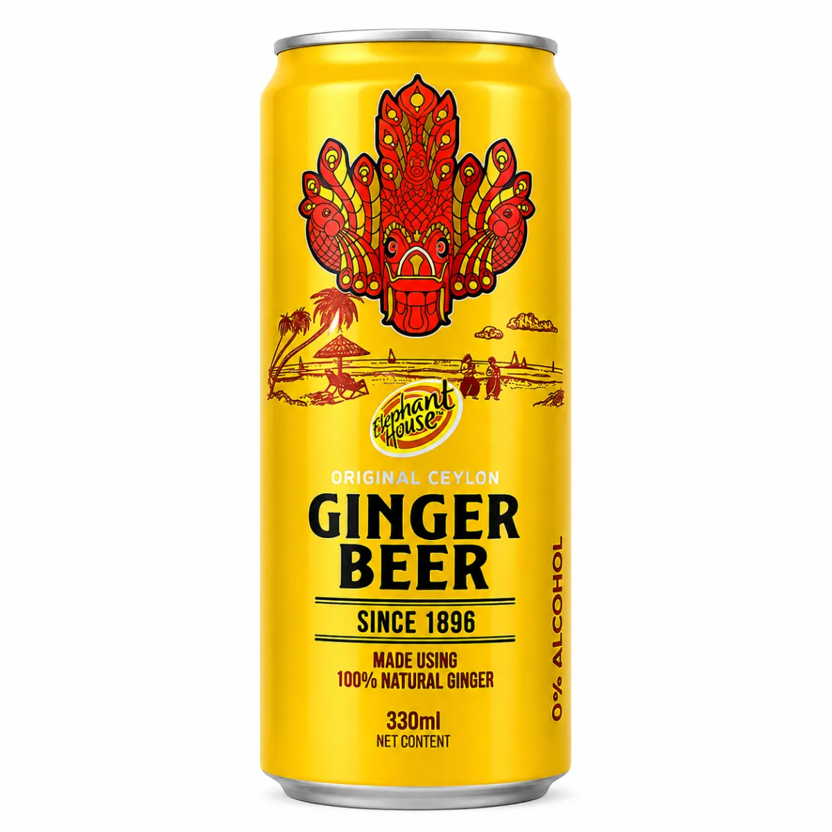 Elephant House Original Ceylon Ginger Beer – 330ml — Halal Beverages available at Takumi Halal Mart Japan