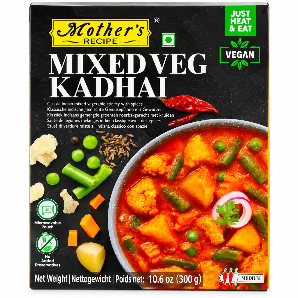 Mother’s Recipe Mixed Veg Kadhai - 300g — Halal Spices & Herbs available at Takumi Halal Mart Japan