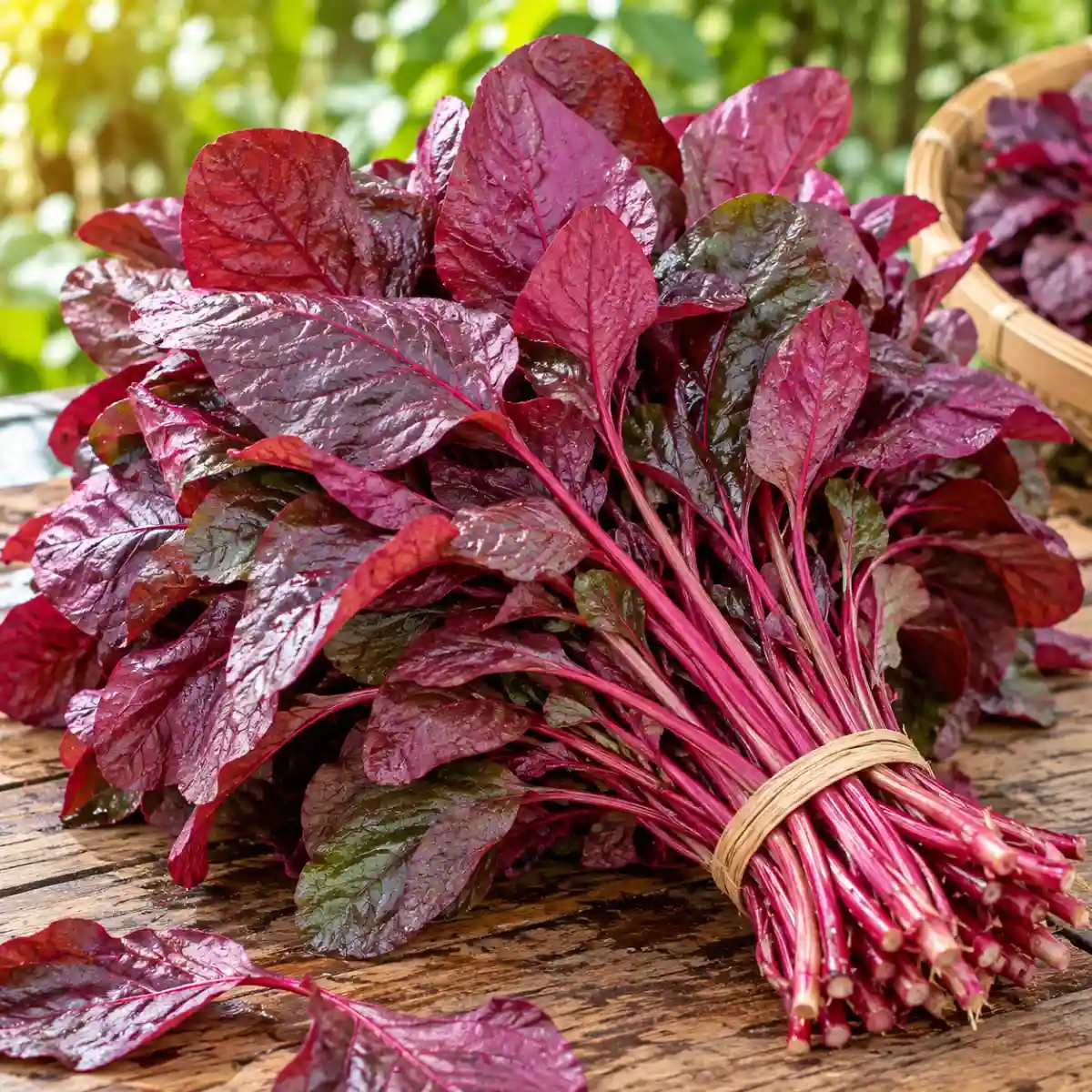 RED SPINACH — Halal Fresh Produce available at Takumi Halal Mart Japan