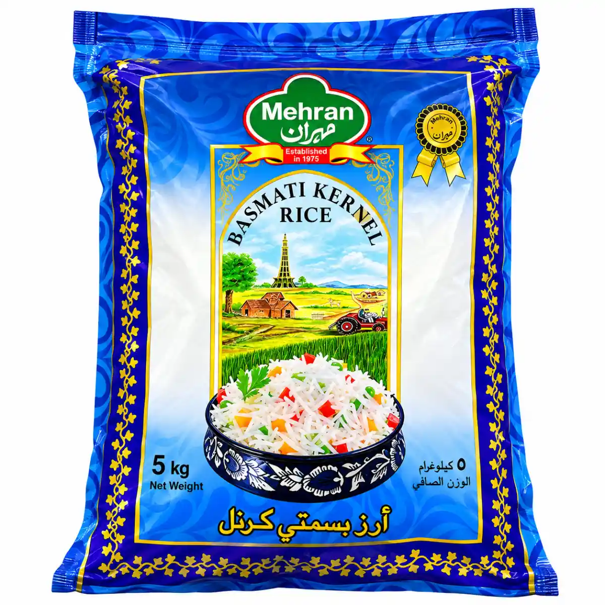 Mehran Basmati Kernel Rice – 5kg — Halal Rice & Grains available at Takumi Halal Mart Japan